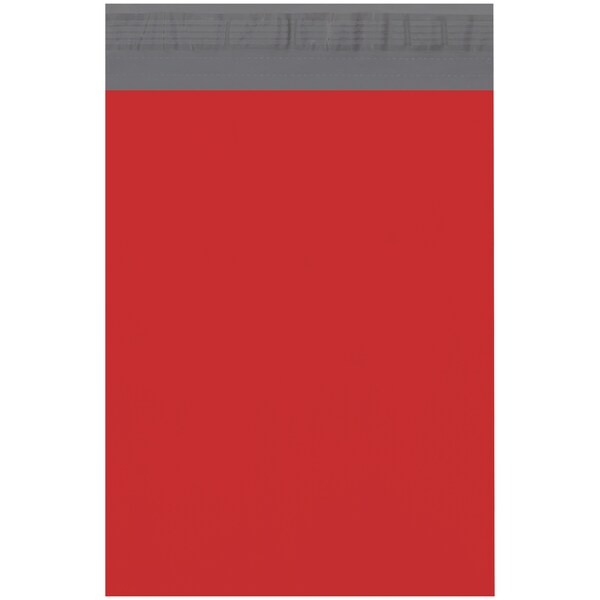 Poly Mailers, 10" x 13", Red, PK100