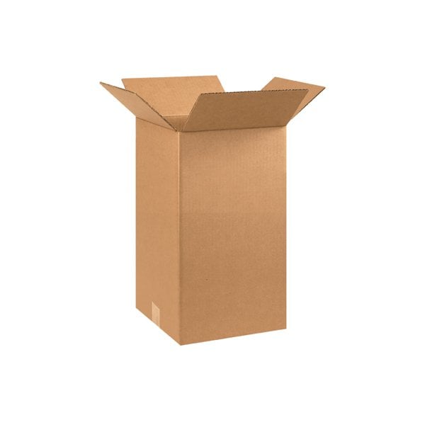 10 x 10 x 18'' Tall Corrugated Boxes, 25PK