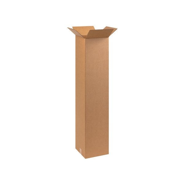 10 x 10 x 48'' Tall Corrugated Boxes, 20PK