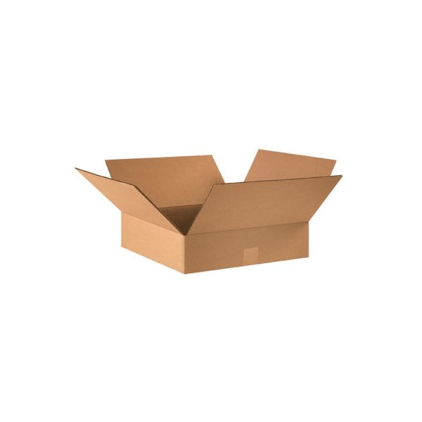 16 x 16 x 4'' Flat Corrugated Boxes, 25PK