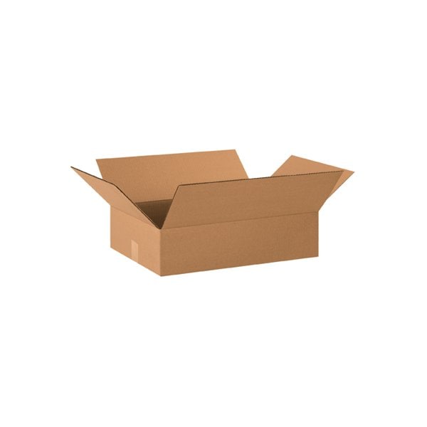 20 x 14 x 4'' Flat Corrugated Boxes, 25PK
