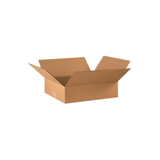 22 x 18 x 4'' Flat Corrugated Boxes, 25PK