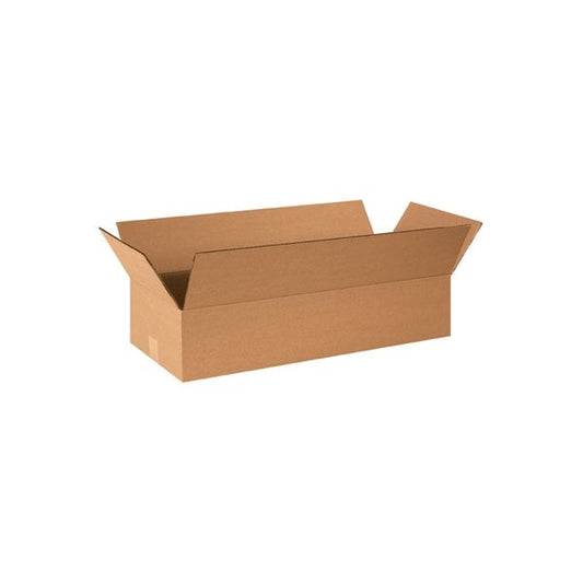 24 x 8 x 4'' Long Corrugated Boxes, 25PK