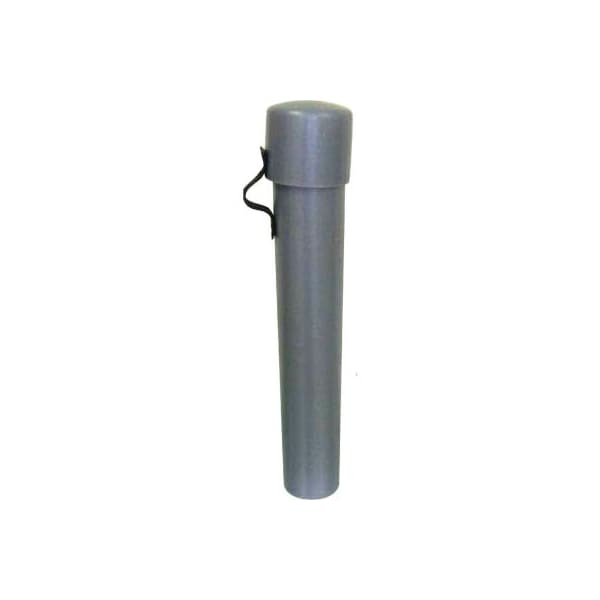 Forte Document Storage Tube 13inL x 2-1/8inW x 13inH- Gray