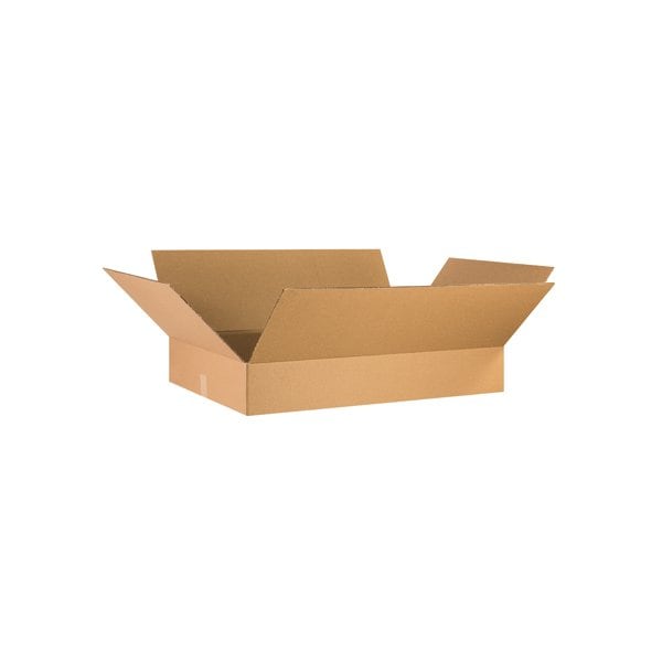 36 x 18 x 6'' Flat Corrugated Boxes, 15PK
