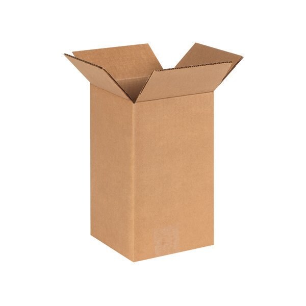 6 x 6 x 10'' Tall Corrugated Boxes, 25PK
