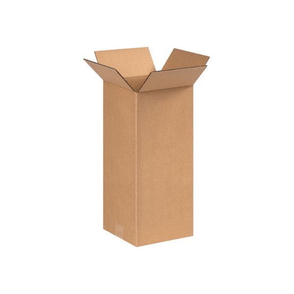 8 x 8 x 17'' Tall Corrugated Boxes, 25PK