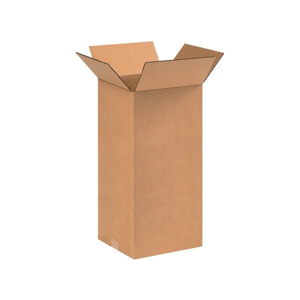 9 x 9 x 18'' Tall Corrugated Boxes, 25PK
