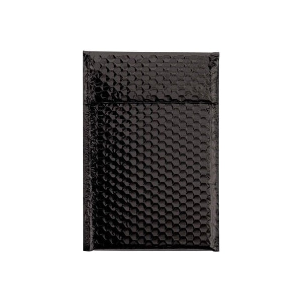 Global Industrial Glamour Bubble Mailers 7-1/2inW x 11inL Black 72/Pack