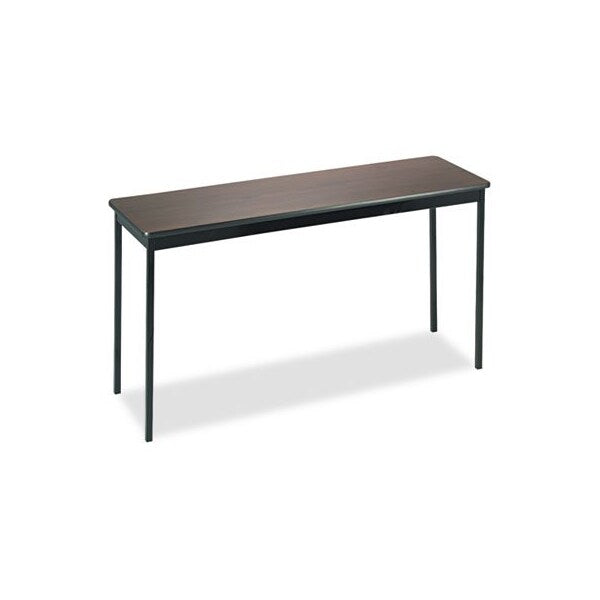 Barricks, Utility Table, Rectangular, 60w X 18d X 30h, Walnut/black