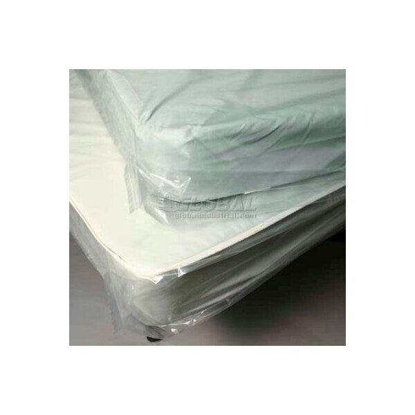 Low Density Mattress Bag with Vent Holes - Double, 1.5 mil, 54in x 8in x 90in, Pkg Qty 100