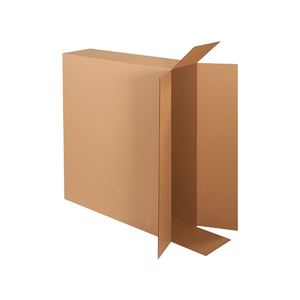 Side Loading Cardboard Corrugated Boxes, 36"L x 8"W x 30"H, Kraft