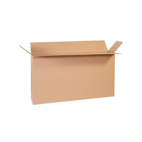 Side Loading Cardboard Corrugated Boxes, 56"L x 10"W x 32"H, Kraft