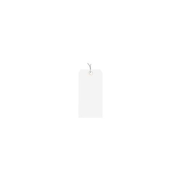 Global Industrial Shipping Tag Pre Wired#2 3-1/4inL x 1-5/8inW White 1000/Pack