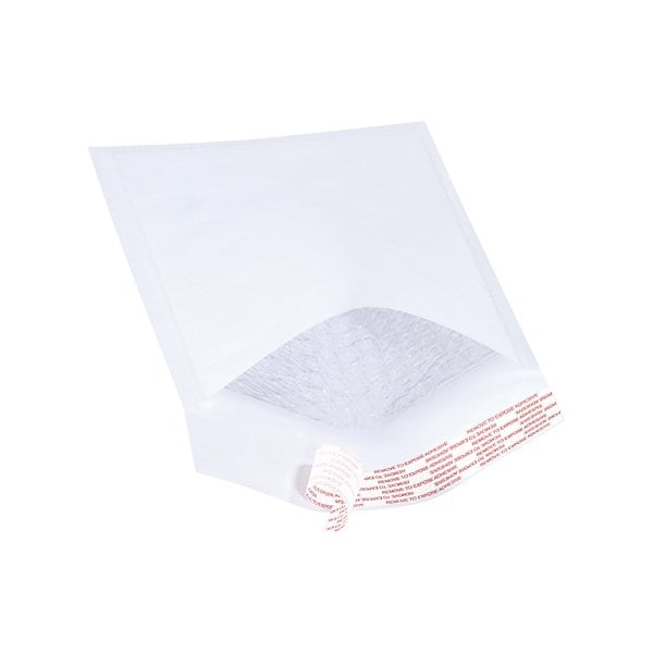 6 x 10'' White #0 Self-Seal Bubble Mailers, 25PK