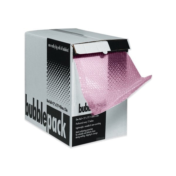 1/2'' x 12'' x 50' Anti-Static Bubble Dispenser Pack