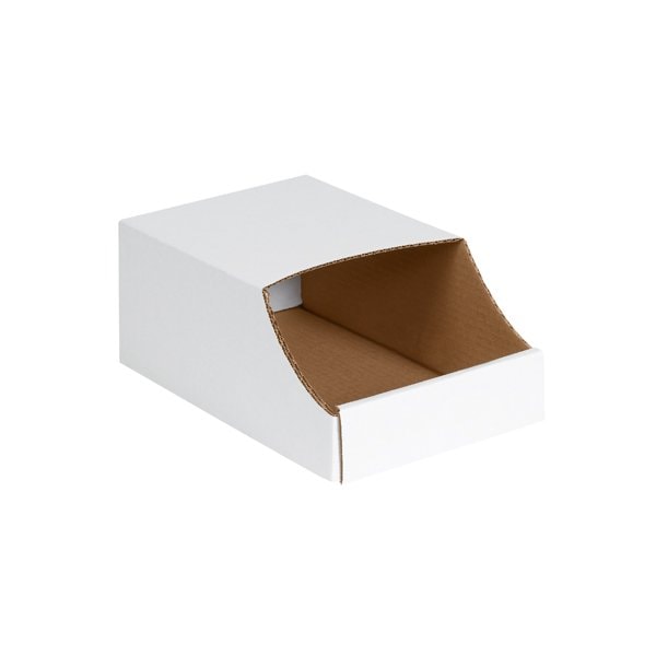 8 x 12 x 4-1/2'' Stackable Bin Boxes, 50PK