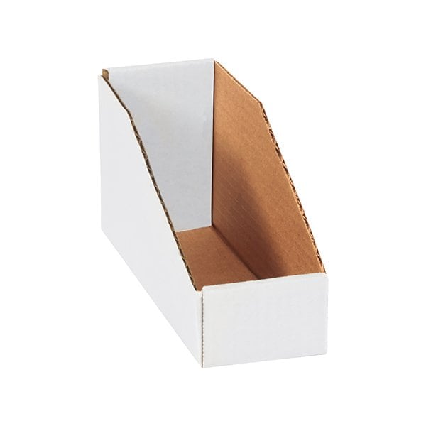 3 x 9 x 4-1/2'' White Bin Boxes, 50PK