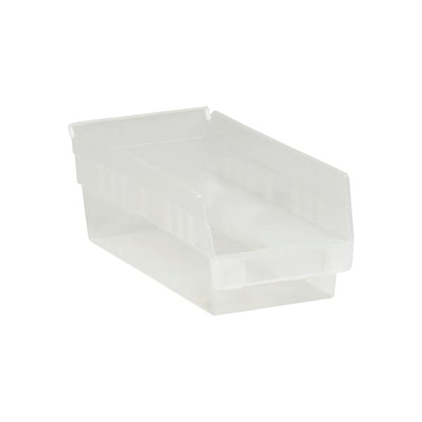 11 5/8 x 6 5/8 x 4'' Clear Plastic Shelf Bin Boxes, 30PK