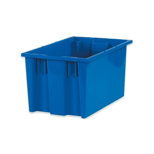 16 x 10 x 8-7/8'' Blue Stack & Nest Containers, 6PK