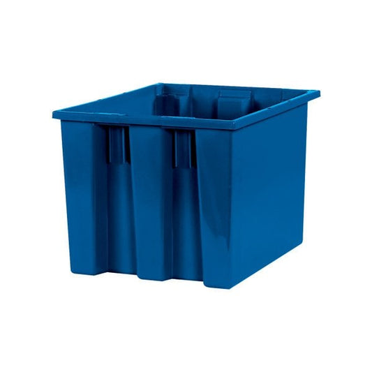 17 x 14-1/2 x 12-7/8'' Blue Stack & Nest Containers, 6PK