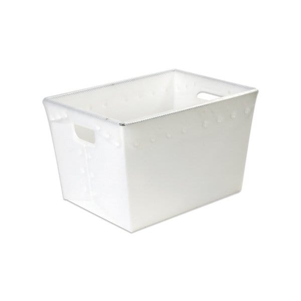 18 x 13 x 12'' White Space Age Totes, 6PK