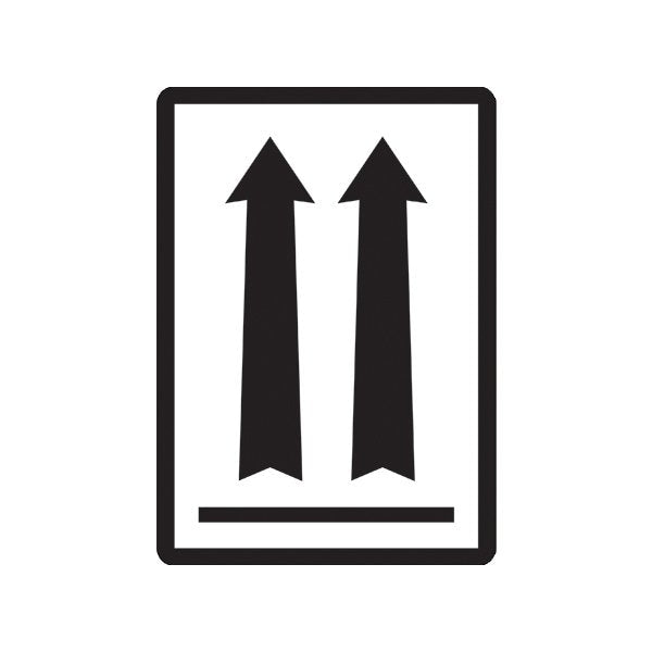 3 x 4 1/4'' - two up arrows over black bar Labels