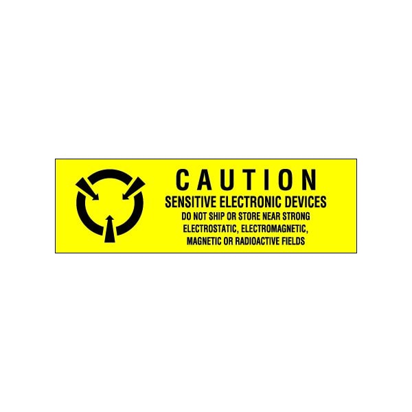 5/8 x 2'' - ''Sensitive Electronic Devices'' Labels, Style 1, 500PK