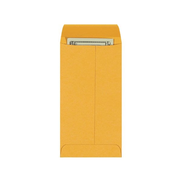 3-1/2 x 6-1/2'' Kraft Gummed Envelopes, 5000PK