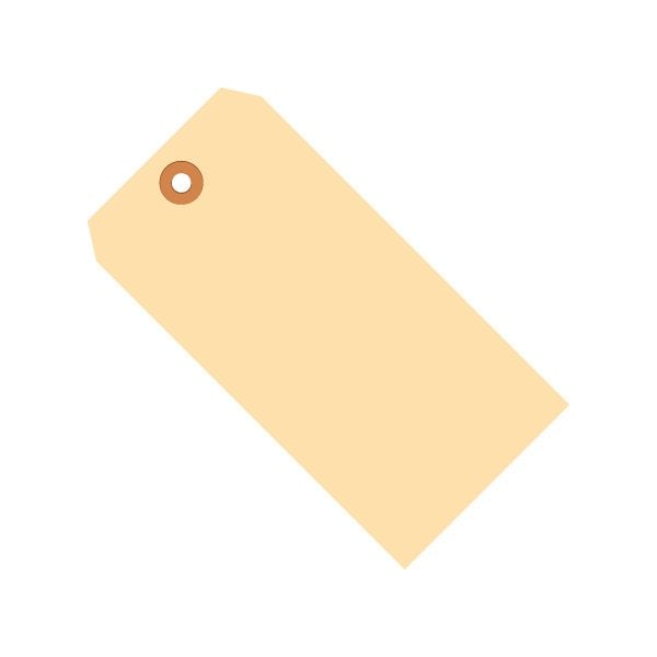 3 1/4 x 1 5/8'' 10 Pt. Manila Shipping Tags, 1000PK