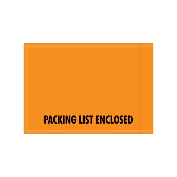 4-1/2 x 6'' - ''Packing List Enclosed'' Envelopes, Style 2, 1000PK