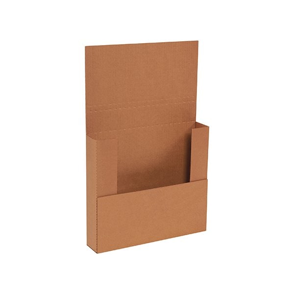 11-3/4 x 10-1/2 x 2-1/4'' Kraft Easy-Fold Mailers, 50PK