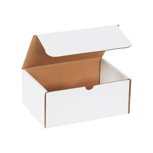 9 x 6-1/4 x 4'' White Literature Mailers, 50PK