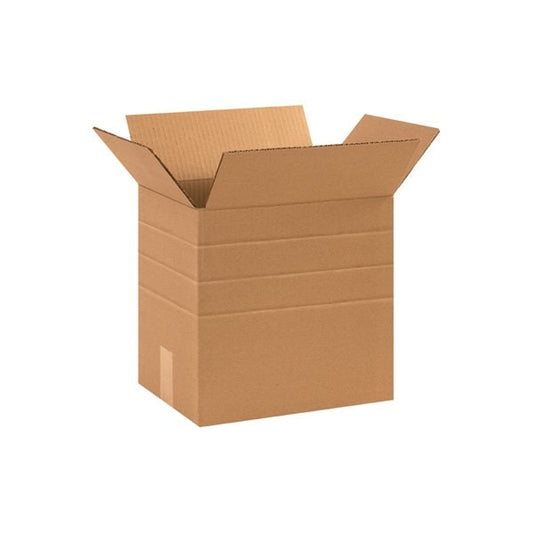 12-1/4 x 9-1/4 x 12'' Multi-Depth Corrugated Boxes, 25PK