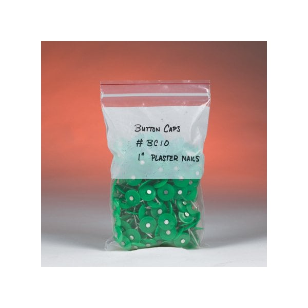 4 x 6'' - 2 Mil Minigrip White Block Reclosable Poly Bags, 1000PK