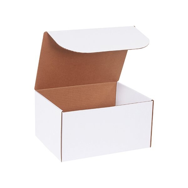 12 1/8 x 9-1/4 x 6-1/2'' White Literature Mailers, 50PK