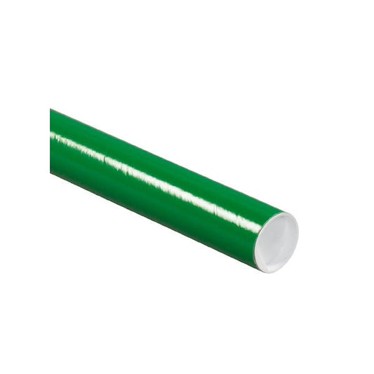 2 x 36'' Green Tubes with Caps, 50PK