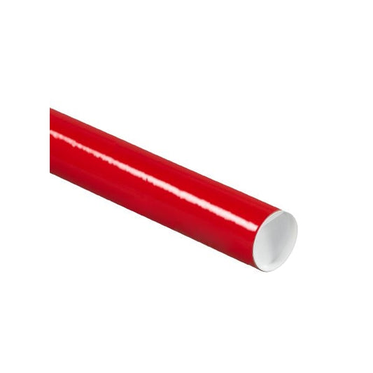 2 x 18'' Red Tubes with Caps, 50PK