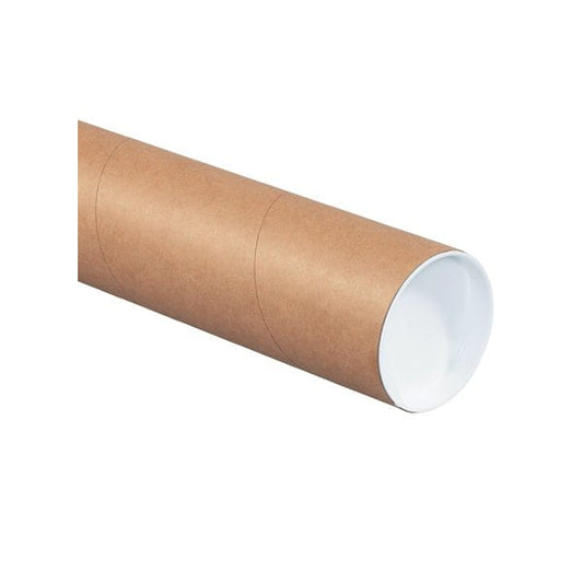 3 x 36'' Kraft Heavy-Duty Tubes with Caps, 24PK