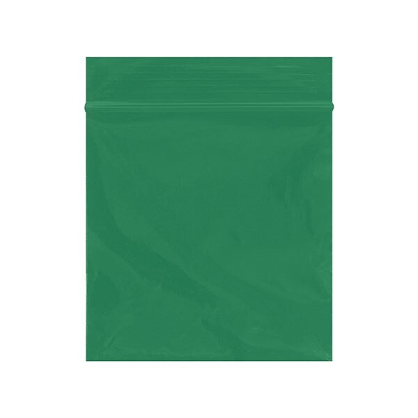 3 x 3'' - 2 Mil Green Reclosable Poly Bags, 1000PK