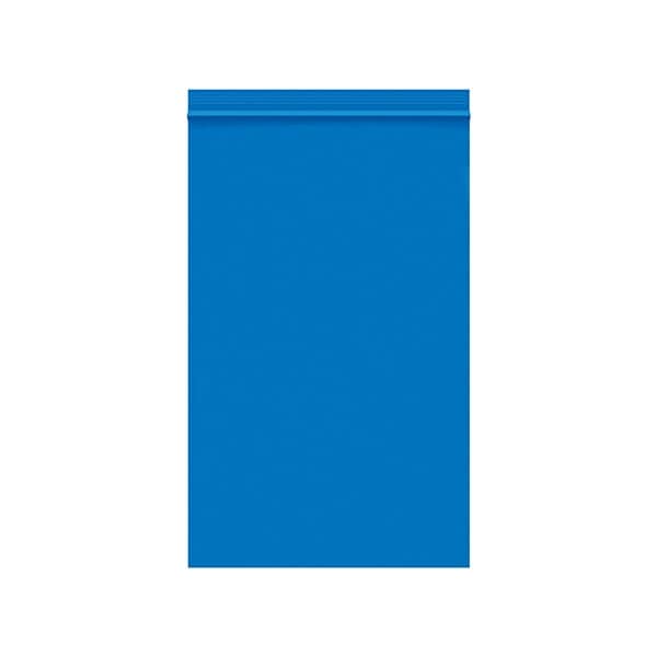 5 x 8'' - 2 Mil Blue Reclosable Poly Bags, 1000PK