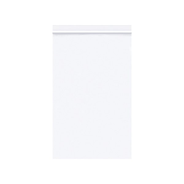 5 x 8'' - 2 Mil White Reclosable Poly Bags, 1000PK