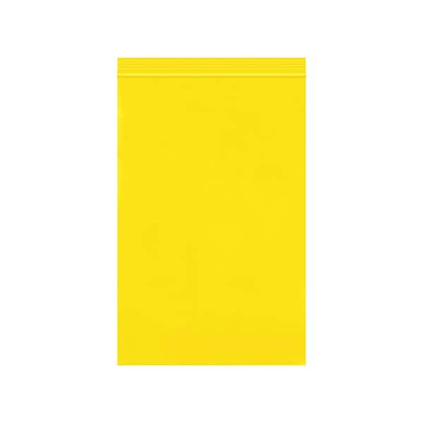 6 x 9'' - 2 Mil Yellow Reclosable Poly Bags, 1000PK