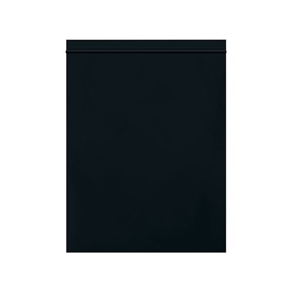 8 x 10'' - 2 Mil Black Reclosable Poly Bags, 1000PK