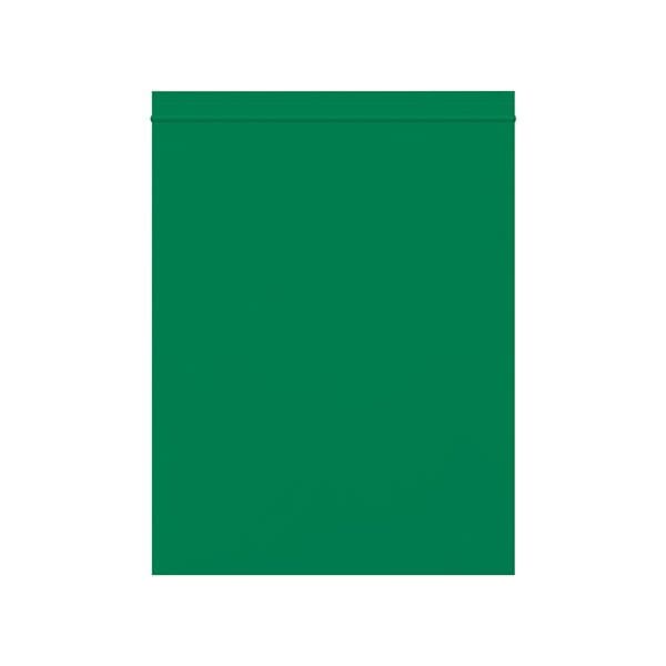 8 x 10'' - 2 Mil Green Reclosable Poly Bags, 1000PK