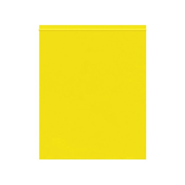 10 x 12'' - 2 Mil Yellow Reclosable Poly Bags, 1000PK