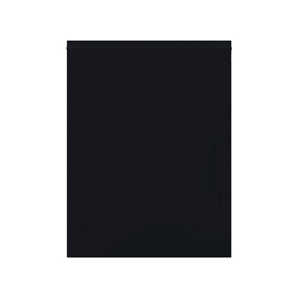 12 x 15'' - 2 Mil Black Reclosable Poly Bags, 1000PK