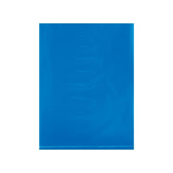 9 x 12'' - 2 Mil Blue Flat Poly Bags, 1000PK