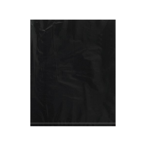 8 x 10'' - 2 Mil Black Flat Poly Bags, 1000PK