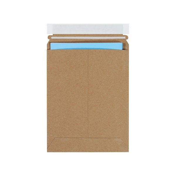 7 x 9'' Kraft Self-Seal Stayflats Plus Mailers, 100PK